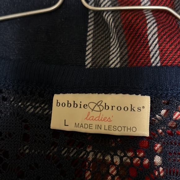 Women’s BOBBIE BROOKS, Scoop Neck, 3/4 Sleeves Top, Multi Colors, Size Large - Picture 3 of 4